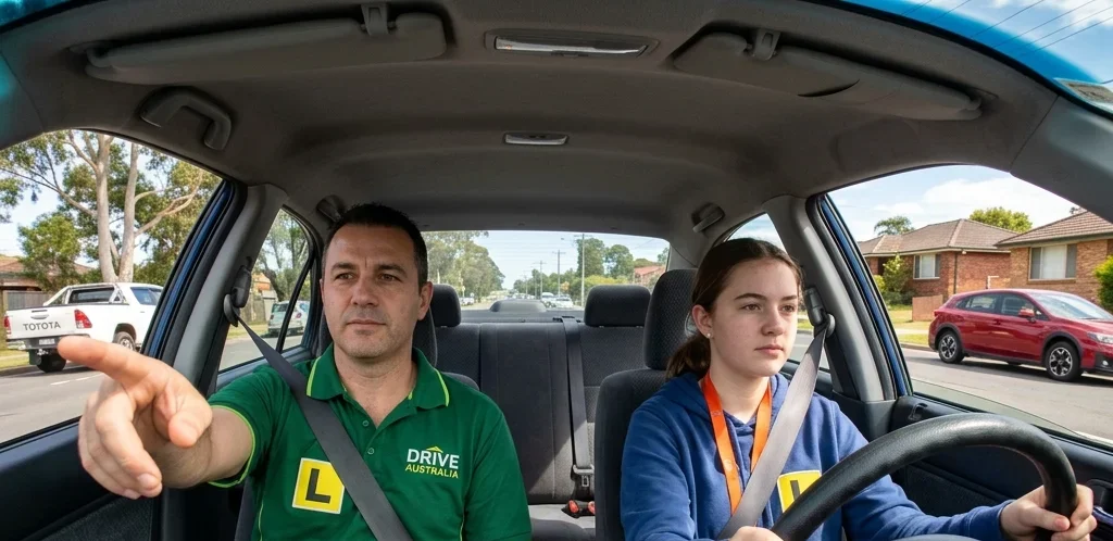 Driving lesson with Sharp Start on the Gold Coast