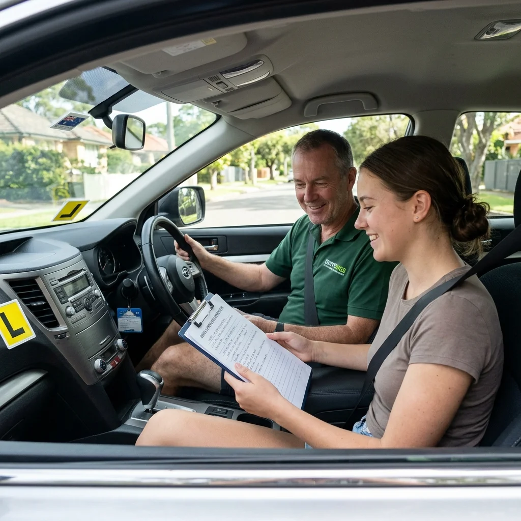 Driving lesson with Sharp Start on the Gold Coast