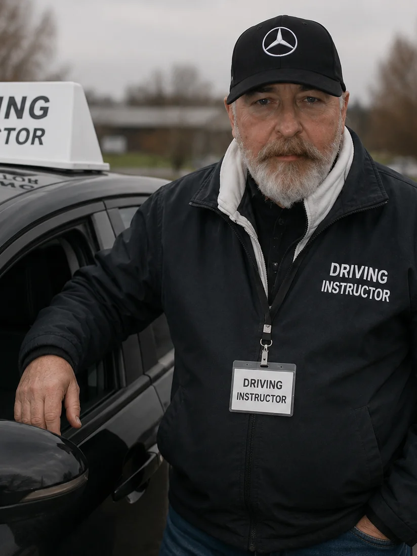 Gary from Sharp Start with the training car